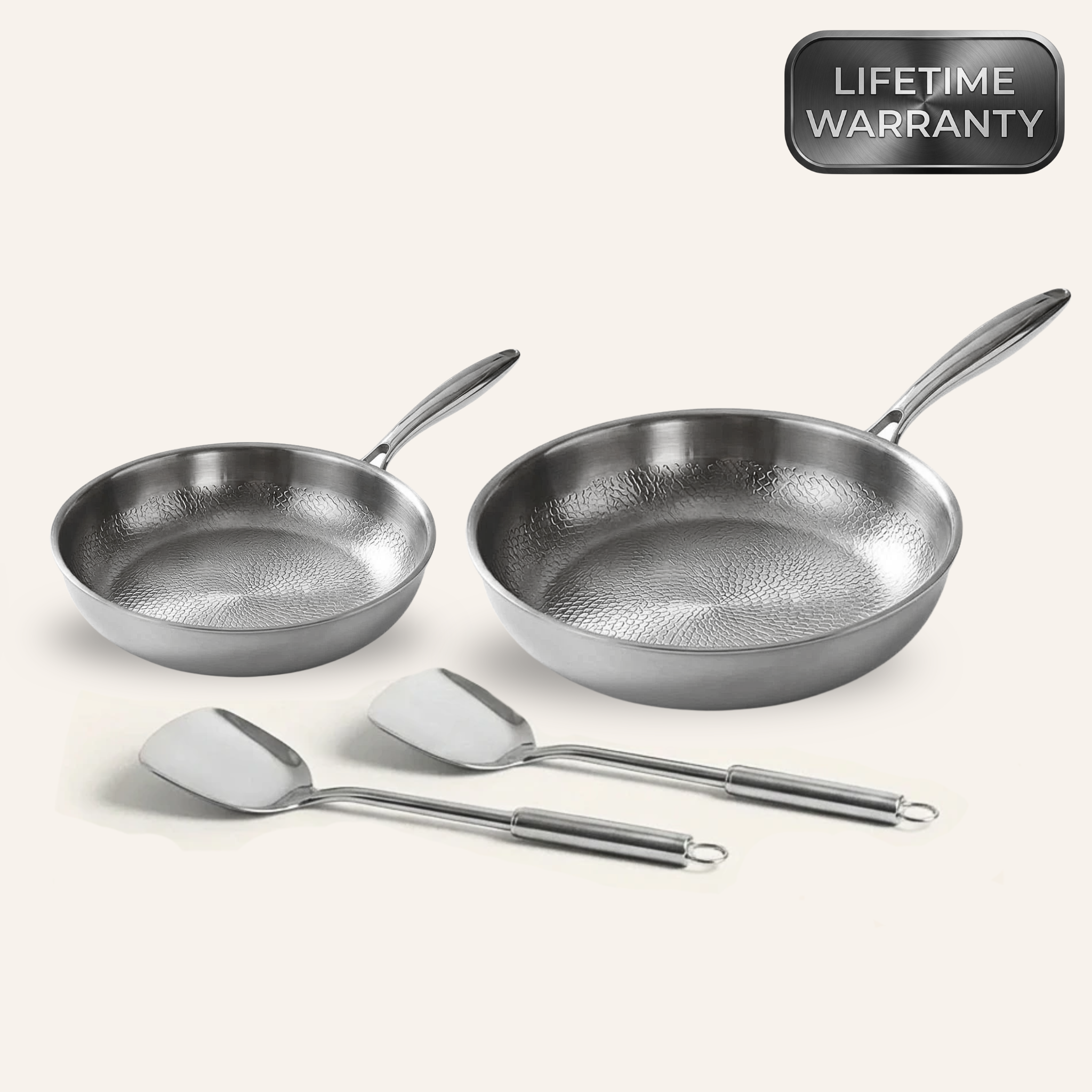 Jones Titanium Hammered Pan Pro Duo Set
