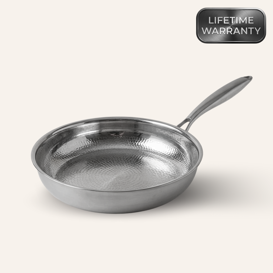 Jones Titanium Hammered Pan + Spatula Bundle