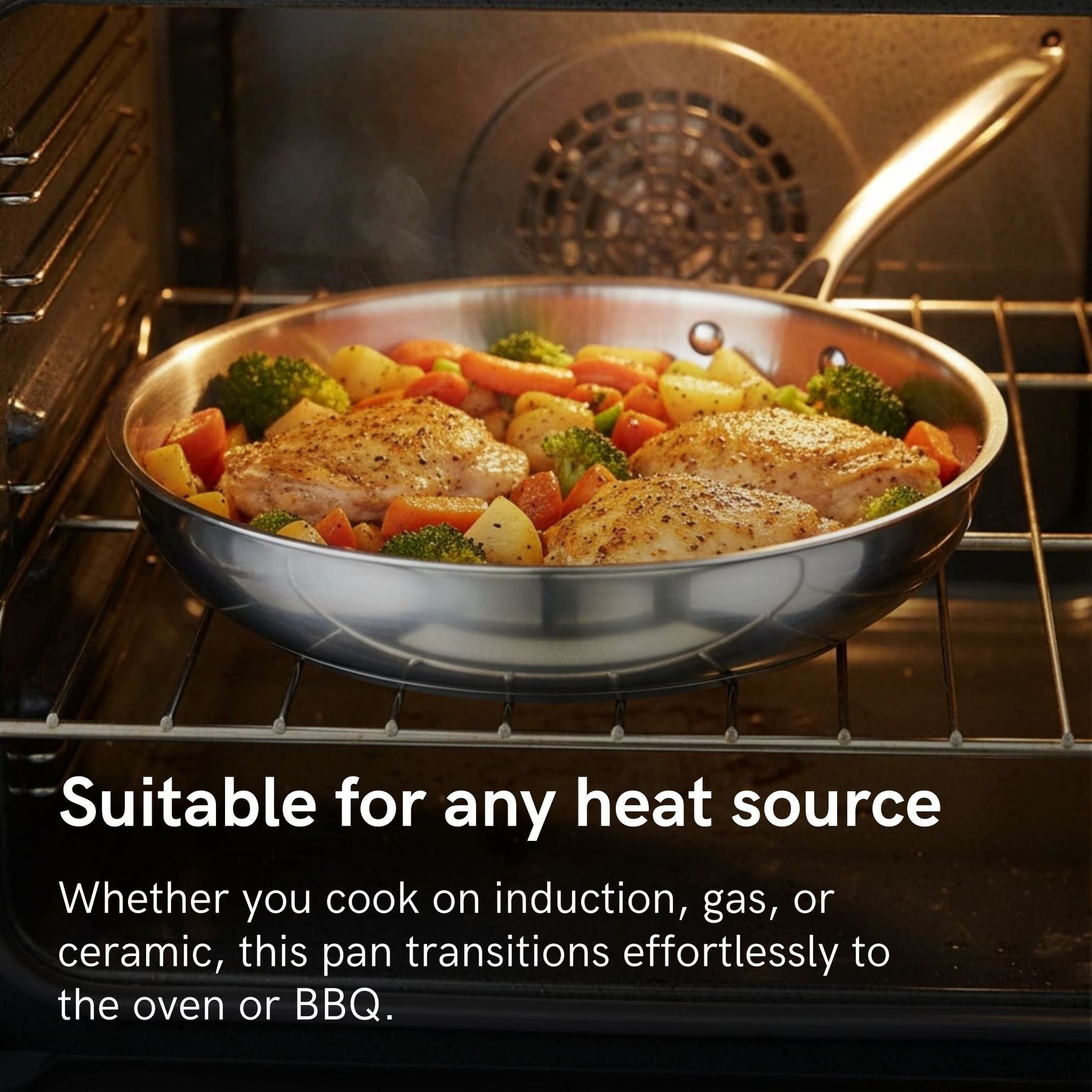 Jones Titanium Hammered Pan + Spatula Bundle