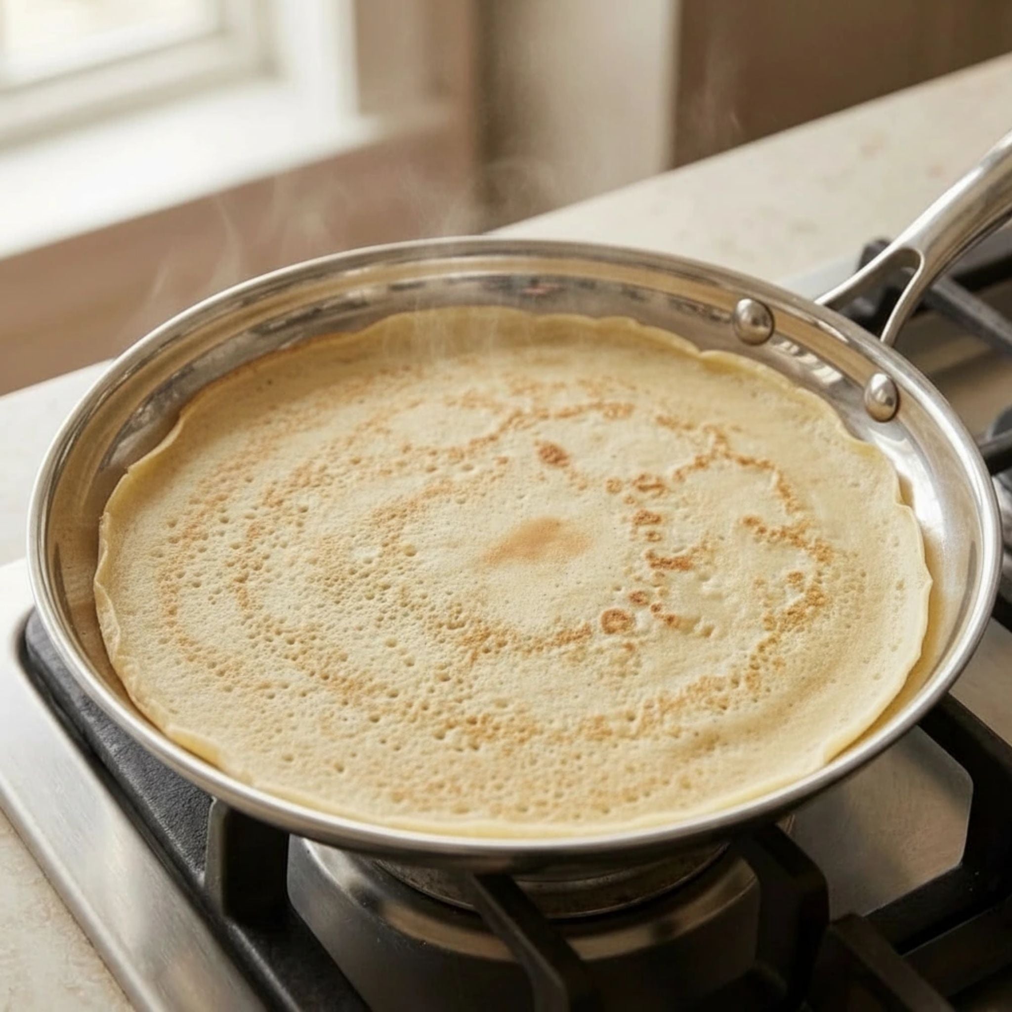 Jones Titanium Honey Crêpe Pan